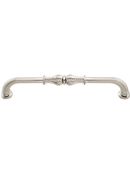 Prestige Beaded Cabinet Pull - 6 1/4 inch Center-to-Center in Satin Nickel.